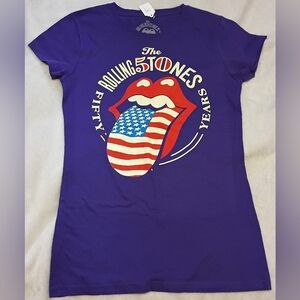 the Rolling Stones Purple Graphic Tee